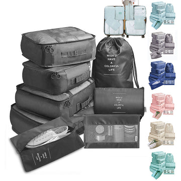 8 Piece Travel Luggage Divider Bag Set.