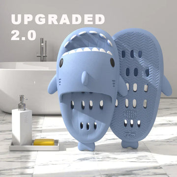 Shark Slippers With Drainage Holes, Quick Drying, Men's and Women's.