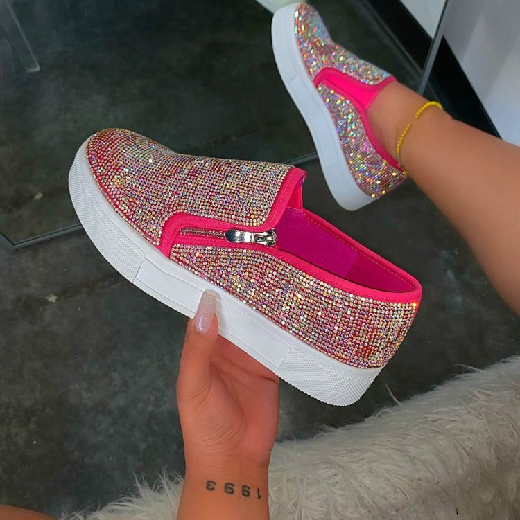 Women's Casual Shoes with Rhinestones