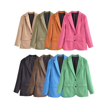 Women's wrap suit jacket