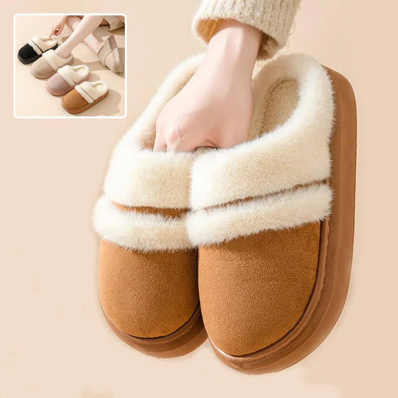 Fashion warm cotton slippers for women.