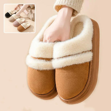 Fashion warm cotton slippers for women.