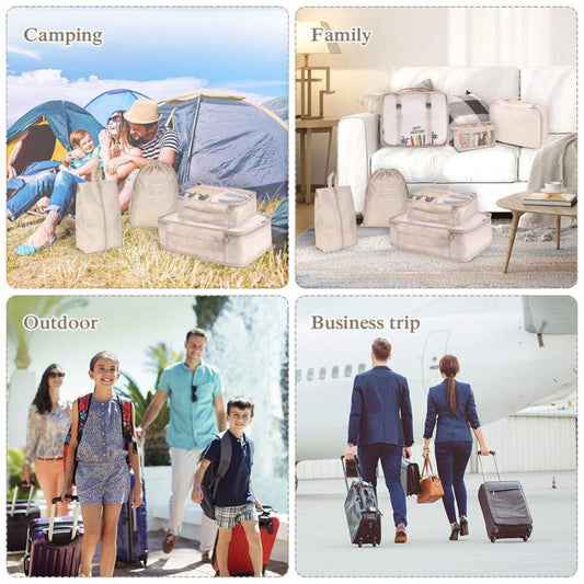 8 Piece Travel Luggage Divider Bag Set.
