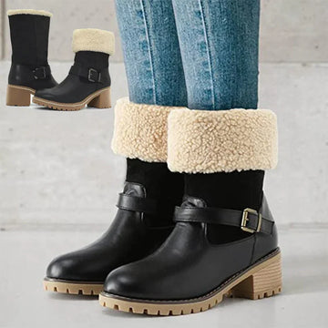 Winter buckle boots